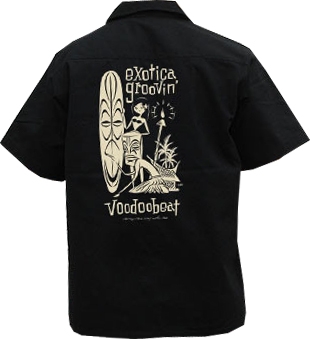 EXOTICA GROOVIN HULA - WORKER SHIRT - SCHWARZ