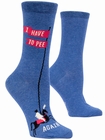 I have to pee again - Damensocken Blue Q